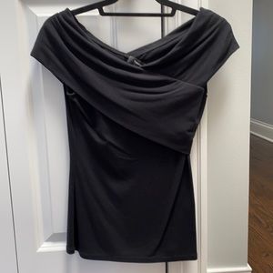Theory off the shoulder black top